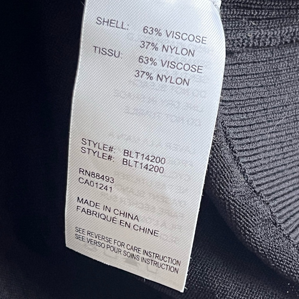 Blanc Noir Black and White Sweater Top - Picture 4 of 5